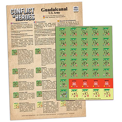 Academy Games - Conflict of Heroes Guadalcanal Army Expansion - Board Game - Ages 14 and Up - 2-4 Players - English Version von Academy Games