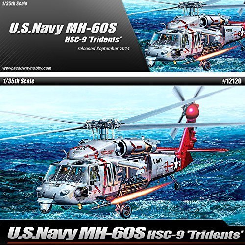 1/35 U.S.Navy MH-60S HSC-9 Tridents Helicopter 12120 - Plastic Model Kit by Academy Models von Academy Models