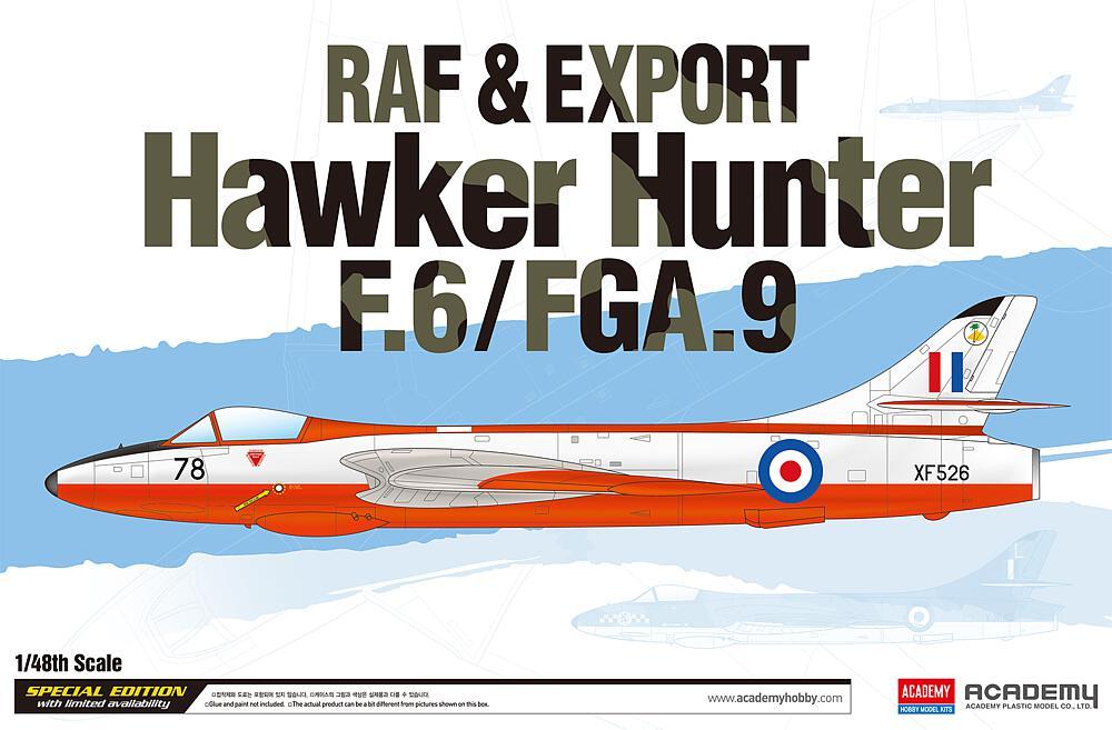 RAF & Export Hawker Hunter F.6/FGA.9 RAF & Export Hawker Hunter F.6/FGA.9 von Academy Plastic Model