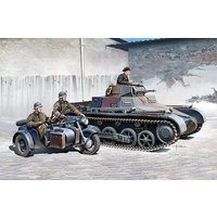 ACADEMY 13556 1:35 Panzer I Ausf. B & Motorrad von Academy