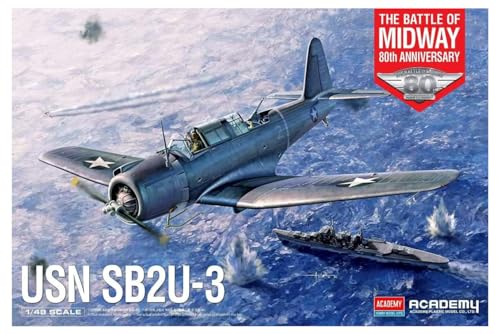 Academy 120116 492350 1/48 USN Sb2U-3 80 Jahre Schlacht von Midway, Mehrfarbig von Academy