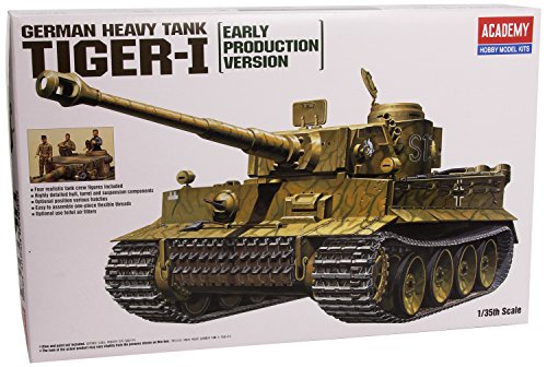 ACADEMY AC13264-1/35 Tiger-I mit 4 Figuren, Panzer von ACADEMY HOBBY MODEL KITS