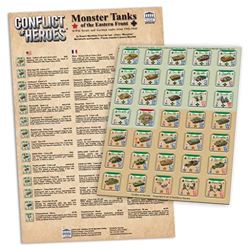 Academy Games | Conflict of Heroes Monster Tanks on The Eastern Front Expansion | Board Game | Ages 14 and Up | 2-4 Players | English Version von Academy Games
