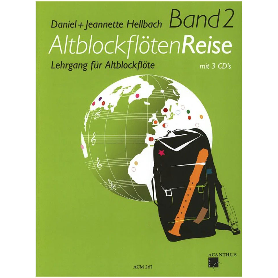 Acanthus Music Altblockflötenreise Band 2 (+3 CD&#39;s) Notenbuch von Acanthus Music