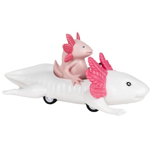 Accoutrements Archie McPhee Lustiger und lustiger niedlicher kleiner pinker Axolotl im Joyride Rückziehauto, 14 cm, Größe S Accoutrements Archie McPhee Lustiger und lustiger niedlicher kleiner pinker Axolotl im Joyride Rückziehauto, 14 cm, Größe S von Accoutrements