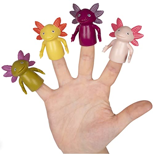 Mcphee Finger Axolotls 4er Set Axolotl Fingerpuppen von Accoutrements