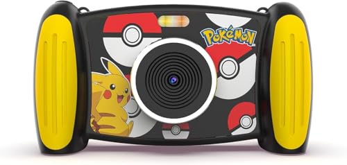 Accutime POKC3000 Interaktive Kinderkamera Pokémon, 5MP Foto, 1080p Videoauflösung, 4-Fach Zoom, 5 lustige Filter & Special Effekts, 2in1 Bildschirm, mit Micro-SD-Karte, Kamera für Jungen und Mädchen Accutime POKC3000 Interaktive Kinderkamera Pokémon, 5MP Foto, 1080p Videoauflösung, 4-Fach Zoom, 5 lustige Filter & Special Effekts, 2in1 Bildschirm, mit Micro-SD-Karte, Kamera für Jungen und Mädchen von Accutime