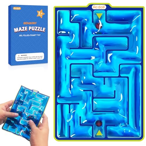 Acdolf Sensorik Labyrinth Squeeze Toys - Gelgefüllte sensorische Spielzeuge für Kinder, Jugendliche, Autismus und besondere Bedürfnisse, beruhigend bei Stress und Angst von Acdolf