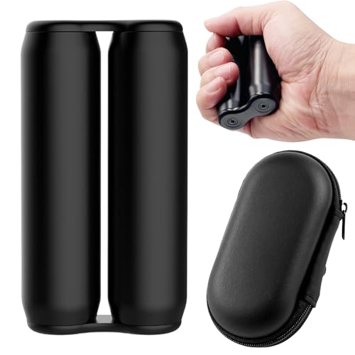 Acdolf Fidget Roller für Erwachsene - Sensorisches Handspielzeug gegen Stress & Angst, Geräuschlose Büro-Entspannung mit Flugzeugaluminium (Schwarz) von Acdolf