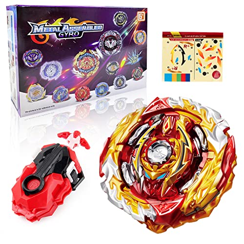 Acebwhtoy Bey Burst Turbo Starter Set, Metal Fusion Kampfkreisel mit Launcher, Kinder Spielzeug Geschenk für Weihnachten, Geburtstag, Kreisel für Kinder ab 6 Jahren von Acebwhtoy