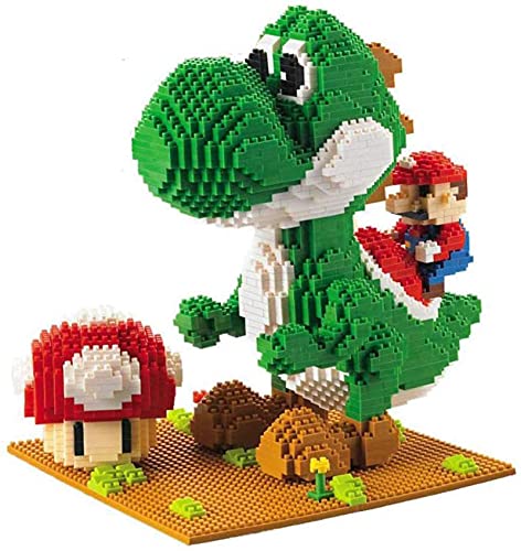 Acebwhtoy Micro Blocks Set, Dinosaur Building Blocks, Classic Cartoon Anime Nano-Bausteine, 3D-Modell DIY Mini Bausteine Spielzeug Geschenke Für Kinder Und Erwachsene (A) von Acebwhtoy