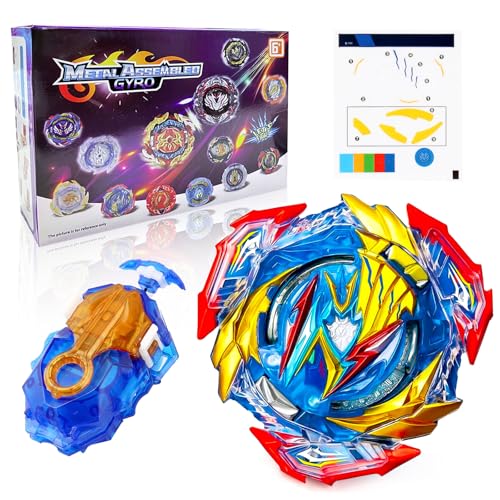 4D Metal Fusion Kreisel mit Starter, Kreisel Spielzeug Geschenk von Acebwhtoy