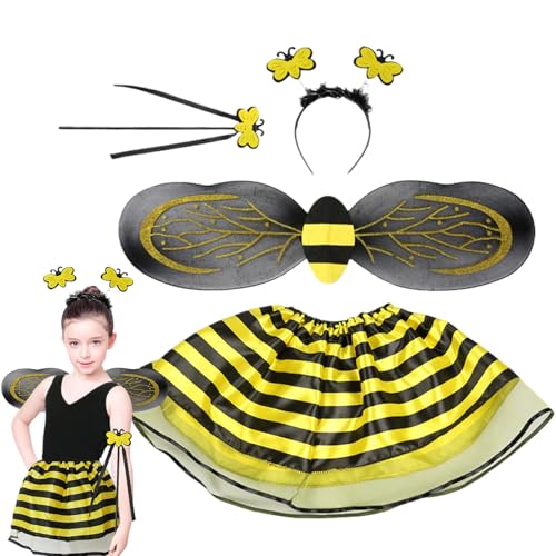 Aceirropy Mädchen - -Outfit - Kostüm mit Flügelstadband Aceirropy Mädchen - -Outfit - Kostüm mit Flügelstadband von Aceirropy
