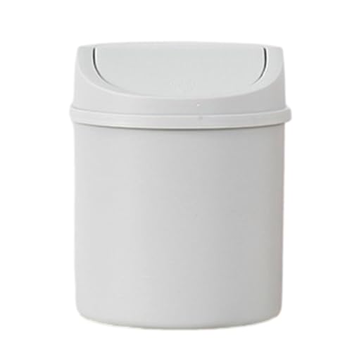 Aceirropy Mini-Mülleimer Für Den Schreibtisch, Tisch-Mülleimer, k-leiner Mülleimer Für Den Schreibtisch, Mini-Mülleimer Für Den Schreibtisch Mit Schwingdeckel, Abfalleimer Für Den Schminktisch von Aceirropy
