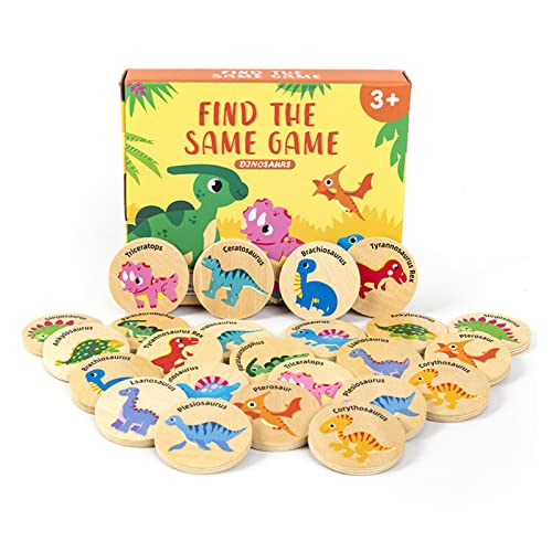 Aceirropy m-Emory-Spiel Mit Dinosauriern, m-Emory-Spiel Dinosaurier-m-Emory-Spiel, Karten-Matching-Spiel, Farb-Form-Matching-Spiele, Holzbrettspiele Für Kinder, m-ontessori-Spielzeug Für Kinder Aceirropy m-Emory-Spiel Mit Dinosauriern, m-Emory-Spiel Dinosaurier-m-Emory-Spiel, Karten-Matching-Spiel, Farb-Form-Matching-Spiele, Holzbrettspiele Für Kinder, m-ontessori-Spielzeug Für Kinder von Aceirropy