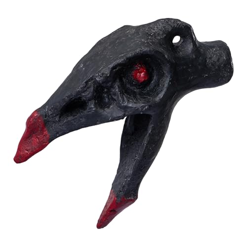 Aztekische Todespfeife,Echte Schreiende Aztekische Todespfeife,Crow's Beak Death Whistle Loud Ornament,Krähenschädel Dämonenpfeife Authentische Menschlich Klingende Schreie Aztekische Kriegspfeife von Aceirropy