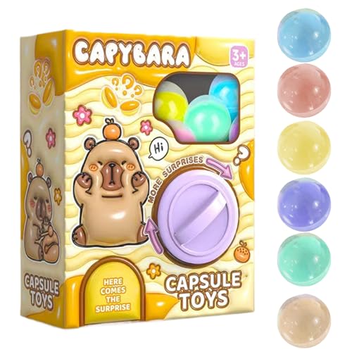 Capybara Capsules Toy,Gashapon Machine for Kids,Small Vending Portable Vending Machine,Niedlicher Verkaufsautomat Gashapon T oys,Foster Creativity Hand-Eye Coordination Mastery Toys for Kids 3+ von Aceirropy