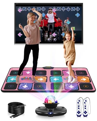 Acelufly Flanell-Tanzmatte für 4 5 6 7 8 9 10+ Jahre alte Mädchen, drahtlose rutschfeste & weiche Übungsmatte für TV mit Kamera, Familienfeier/Geburtstag Kinder, Erwachsene Acelufly Flanell-Tanzmatte für 4 5 6 7 8 9 10+ Jahre alte Mädchen, drahtlose rutschfeste & weiche Übungsmatte für TV mit Kamera, Familienfeier/Geburtstag Kinder, Erwachsene von Acelufly