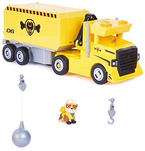 PAW PATROL 6064242 2-in-1 Truck von Rubble, mit Bagger, Spielzeugkran, Lichter und Sounds, Actionfiguren, Spielzeug für Kinder ab 3 Jahren PAW PATROL 6064242 2-in-1 Truck von Rubble, mit Bagger, Spielzeugkran, Lichter und Sounds, Actionfiguren, Spielzeug für Kinder ab 3 Jahren von PAW PATROL