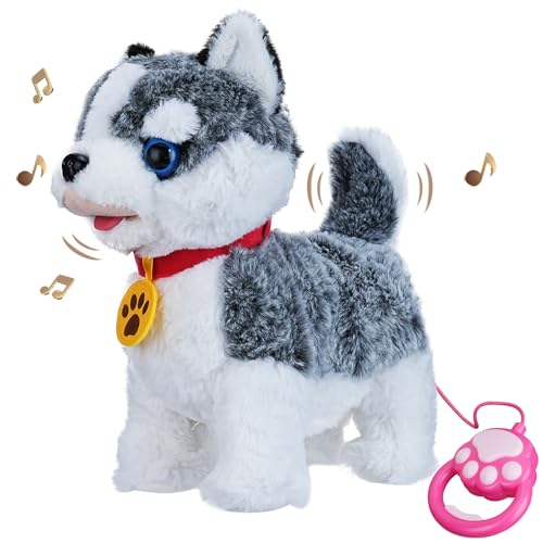 Aceshop Kinder Elektronische Haustiere Hund mit Leine,Interaktives Spielzeug für Kinder mit 8 Songs mit Gehen Bellen Wiederholendes Singen Schwanzwedeln Spielzeug Hund der Läuft und Bellt für Kinder Aceshop Kinder Elektronische Haustiere Hund mit Leine,Interaktives Spielzeug für Kinder mit 8 Songs mit Gehen Bellen Wiederholendes Singen Schwanzwedeln Spielzeug Hund der Läuft und Bellt für Kinder von Aceshop