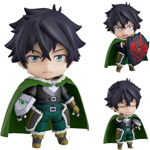 Acfigure Anime Shield Hero 10CM Bewegliche Actionfigur Naofumi Iwatani Raphtalia Filo Figuren Zubehör Austauschbare Teile Modell Spielzeug PVC Statue für Display und Sammlerstück Geschenk (Naofumi von Acfigure