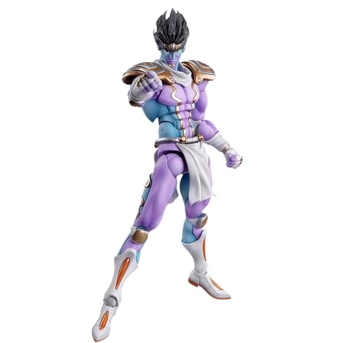 Acfigure JoJo's Jotaro Star Platinum Cujoh Jolyne Stone Free Action Moveable with Accessories Figure Anime 17CM PVC Boxed Figures for Decor Display and Collectible Gift (Star Platinum Purple) von Acfigure