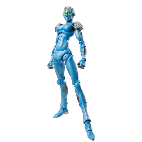 Acfigure JoJo's Jotaro Star Platinum Cujoh Jolyne Stone Free Action Moveable with Accessories Figure Anime 17CM PVC Boxed Figures for Decor Display and Collectible Gift (Stone Free) von Acfigure