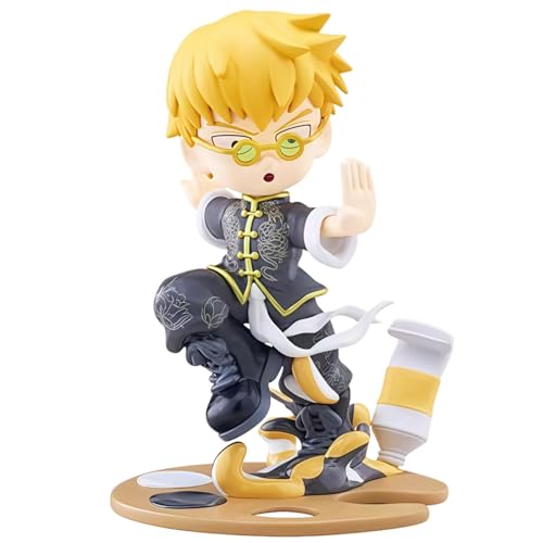 Acfigure Kageyama Shigeo Reigen Arataka Figur, Statue, Anime, Psycho, 100, chinesisches Kung-Fu-Kostüm, PVC-Modell für Desktop-Dekoration, Display und Sammlerstück, Geschenk (Reigen Arataka) von Acfigure