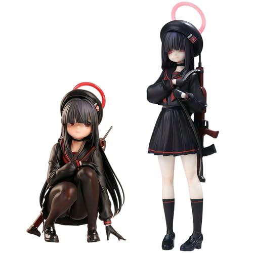 Acfigure Mob-chan Spiel Figur Statue Boxed School Uniformen Stehende und Squatting Positionen Figuren Spielzeug PVC 15,8 / 20CM Modell Figurein Dekoration für tägliche Anzeige (15.8cm+20cm) von Acfigure