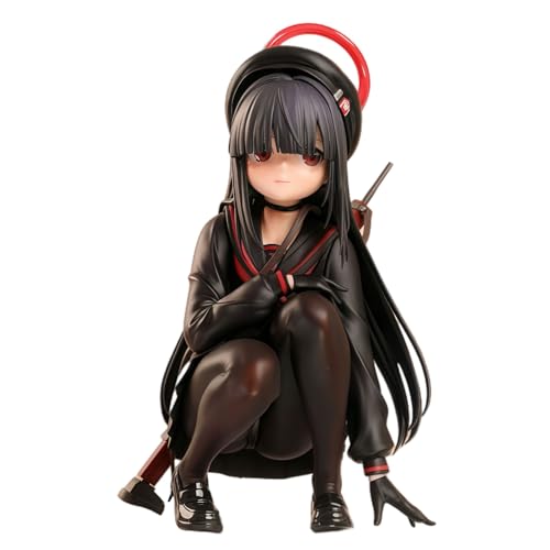 Acfigure Mob-chan Spiel Figur Statue Boxed School Uniformen Stehende und Squatting Positionen Figuren Spielzeug PVC 15,8 / 20CM Modell Figurein Dekoration für tägliche Anzeige (Sitzen 15.8cm) von Acfigure
