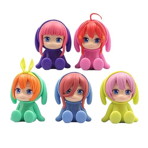 Acfigure Nakano Ika/Ino/Miku/Yotsuba/Itsuki 8 cm Figur Anime Quintuplets Chibi Kaninchen Pyjama Figuren PVC Statue Modell für Schreibtischdekoration und Sammlerstück Geschenk Acfigure Nakano Ika/Ino/Miku/Yotsuba/Itsuki 8 cm Figur Anime Quintuplets Chibi Kaninchen Pyjama Figuren PVC Statue Modell für Schreibtischdekoration und Sammlerstück Geschenk von Acfigure