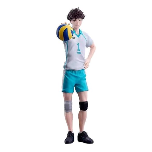 Acfigure Oikawa Tōru 20 cm Figur Statue Anime Haikyu Oikawa Stand Up and Hold the Ball Figures PVC Toys Model for Desk Decor and von Acfigure
