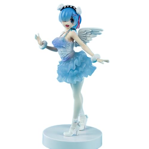 Acfigure REM/RAM Engel Dämon Figuren Modell, Anime Charakter Action Modell 16cm und PVC Skulptur Geschenk Sammlung Dekoration (REM) von Acfigure