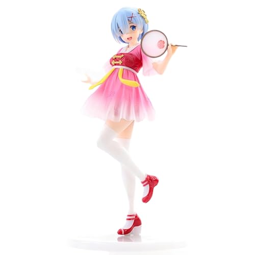 Acfigure REM Stehende Figur Modell, RE:ZERO Chinesischer Stil Hanfu Anime Charakter Modell Dekoration, Geschenke, Sammlungen (Rosa) von Acfigure