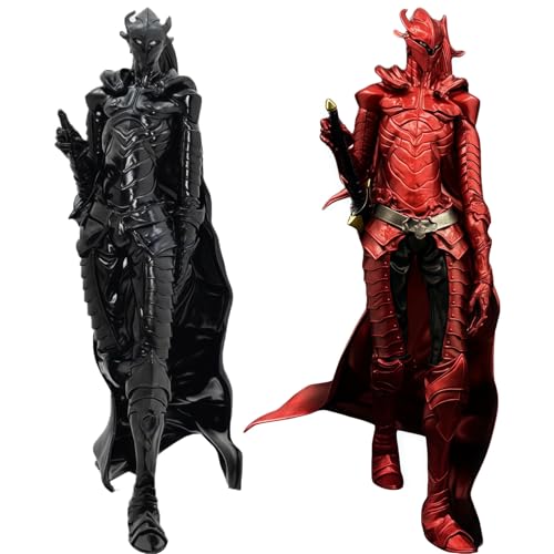 Acfigure Sung Jin Woo Blood Scarlet Yegret Anime-Figur, Statue, 22 cm, stehend, rot/schwarz, Ritter-Figuren, Modell für Desktop-Dekoration und Sammlerstück, Geschenk (Rot + Schwarz) von Acfigure