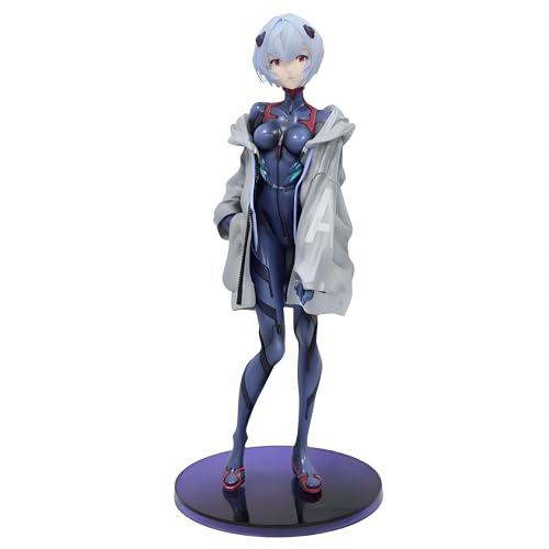 Ayanami Rei Anime Figures 22/19cm Character Figure with Dark Battlesuit Collectible Statue for Gift and Decoration (Standing Posture) von Acfigure