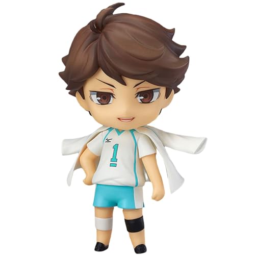 Haikyuu Anime Figuren 10cm Charakter Figur Sammelstatuen mit beweglichen und austauschbaren Teilen zur Dekoration (Oikawa Tooru) von Acfigure