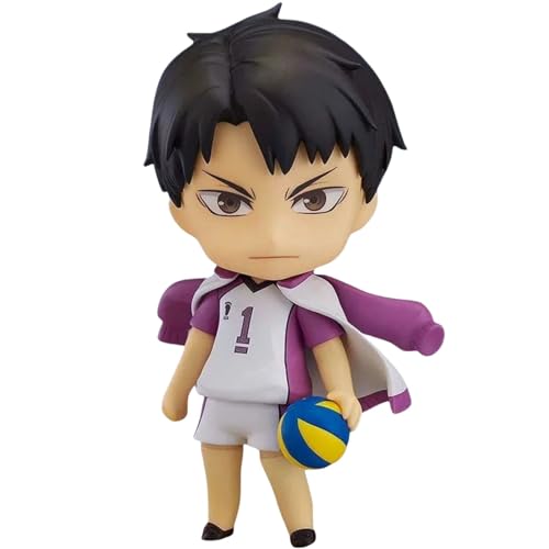 Ushijima Wakatoshi Anime Figuren 10 cm Haikyuu Charakter Figur Sammelstatuen mit beweglichen und austauschbaren Teilen zur Dekoration (Ushijima Wakatoshi) von Acfigure