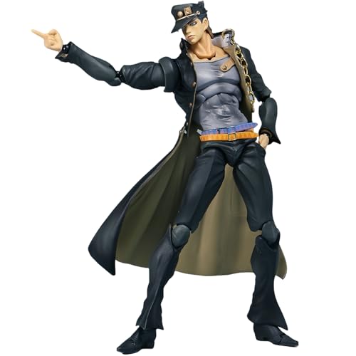 Kujo Jotaro Anime-Figur, 23 cm, Actionfigur, Statue, mobiles Gelenkzubehör, PVC-Modell für Desktop-Dekorationssammlungen Kujo Jotaro Anime-Figur, 23 cm, Actionfigur, Statue, mobiles Gelenkzubehör, PVC-Modell für Desktop-Dekorationssammlungen von Acfigure