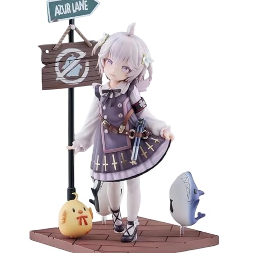 U-110 Azur Lane Spiel Figur Charakter Statue Figuren von Niedlichem Hai mit Basis 23,5cm Modell zur Anzeige von Acfigure