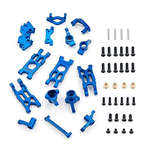 Acfthepiey Metall-Upgrade-Teile-Kit Schwingarm-Lenktasse für HBX 18856 18857 18858 18859 18859A 18859E 1/18 RC Auto, Blau von Acfthepiey