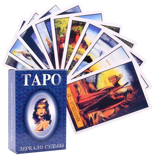 AcoKu Tarot Karten Anfänger 78 Tarot Lerntarot Tarotkarten für Anfänger mit Bedeutungen auf ihnen für Anfänger und professionelle Spieler Wahrsagung Zukunft Spiel Karte von AcoKu