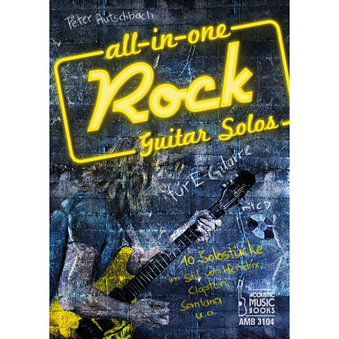 Acoustic Music Books All In One Rock Guitar Solos Notenbuch von Acoustic Music Books