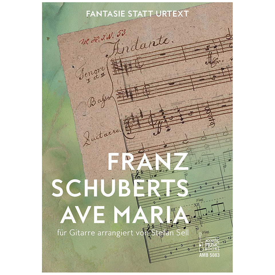 Acoustic Music Books Franz Schuberts Ave Maria für Gitarre arrangiert von Acoustic Music Books