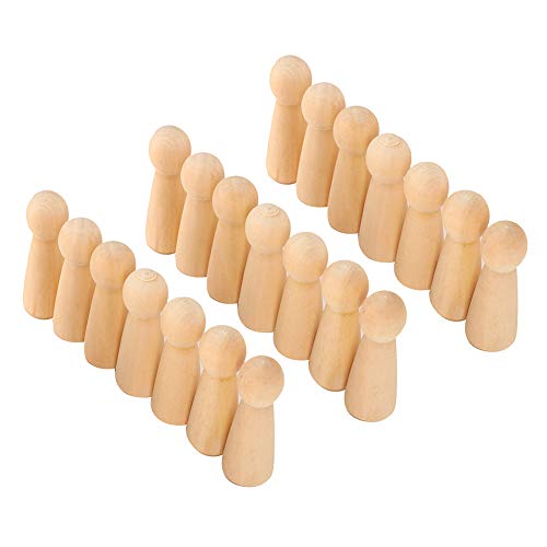20-teiliges Lustiges Holz-Steckpüppchen, Fantasievolles Malspiel-Set, Bastelspielzeug, Dekoration für Familie, Schule, Gemeinschaftsaktivitäten 20-teiliges Lustiges Holz-Steckpüppchen, Fantasievolles Malspiel-Set, Bastelspielzeug, Dekoration für Familie, Schule, Gemeinschaftsaktivitäten von Acouto