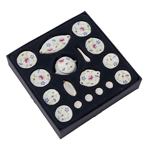 Acouto 1:12 Miniatur Keramik Tee Set Dollhouse Keramik Blumenmuster Tee Set Simulation Küchenutensilien Modell Spielzeug Puppenhaus Bühne Dekoration Acouto 1:12 Miniatur Keramik Tee Set Dollhouse Keramik Blumenmuster Tee Set Simulation Küchenutensilien Modell Spielzeug Puppenhaus Bühne Dekoration von Acouto