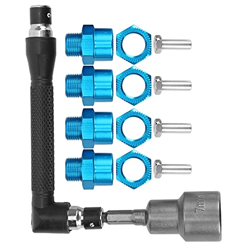 Acouto 12 Mm Bis 17mm Rad Hub -Hub -Umwandlungsadapter Sockel Spanner Set für /10/8 RC Carstitan Ist aus Materiellem Aluminium EIN 12 Mm Bis 17 Adapter12 17 Sechskantadapter12mm (Blue) von Acouto