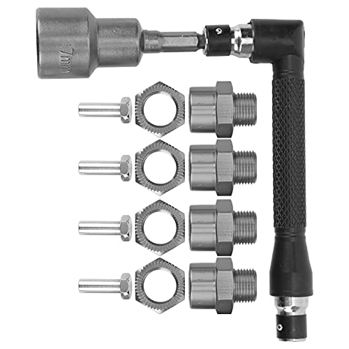Acouto 12 Mm Bis 17mm Rad Hub -Hub -Umwandlungsadapter Sockel Spanner Set für /10/8 RC Carstitan Ist aus Materiellem Aluminium EIN 12 Mm Bis 17 Adapter12 17 Sechskantadapter12mm (Ti-Farbe) von Acouto