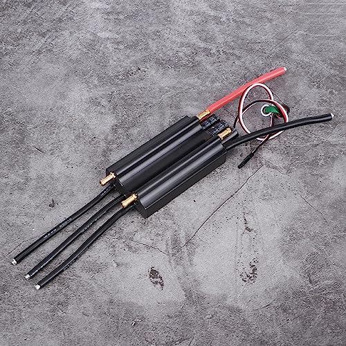 Acouto 120A RC -Boot Bürstenlose ESC -Speed ​​-Controller Zubehör für RC Bootsmetall Roman Cover Strong Desig Boat Escwateroof Boot ESC120A Escbrushess ESCRC von Acouto