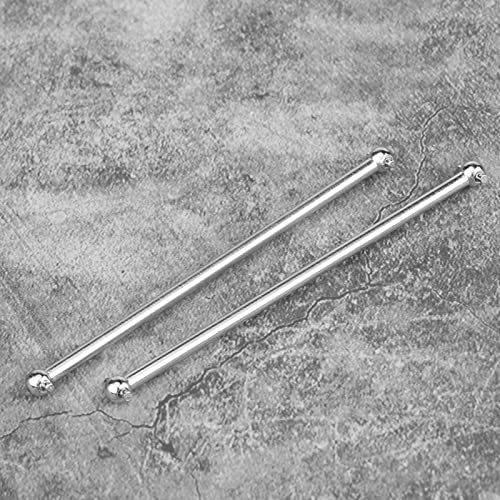 Acouto 2 PCs 101 Mm Metallhundknochenantriebswellen für FS 53633/51805 /51806/10 Skala RC Car () Hundeknochenantriebswelle (583104t Silber) von Acouto